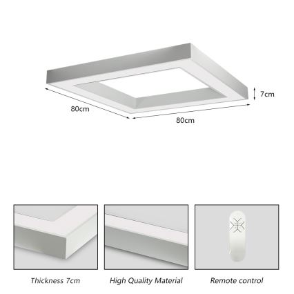 Immax NEO 07240L - LED Zatemnitvena stropna svetilka CANTO LED/60W/230V 2700-6500K Tuya bela