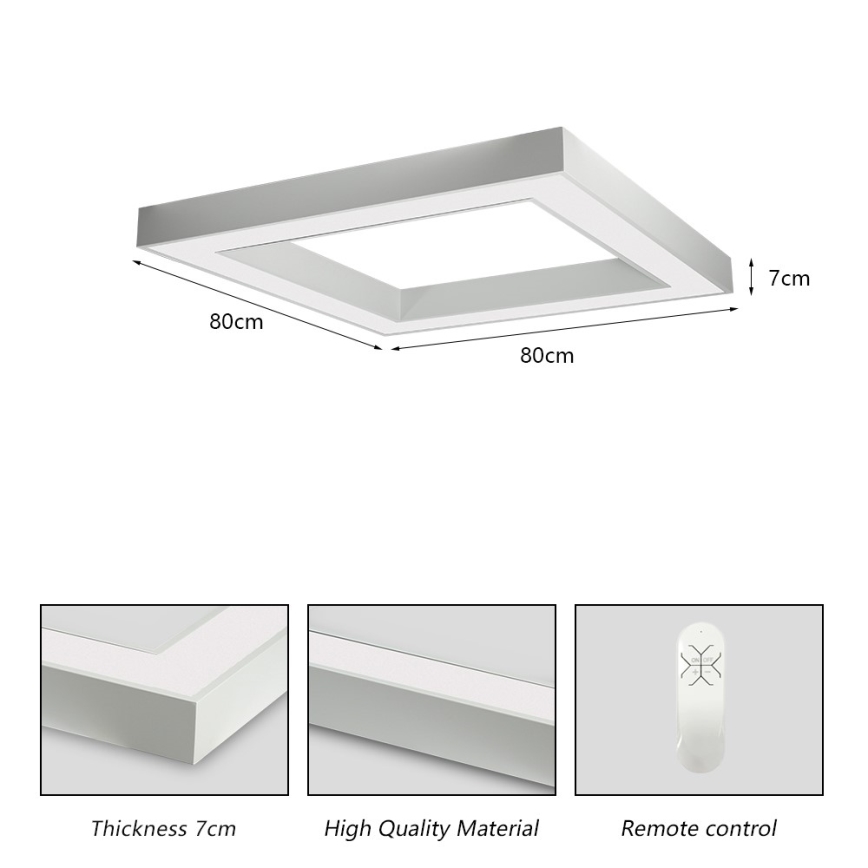 Immax NEO 07240L - LED Zatemnitvena stropna svetilka CANTO LED/60W/230V 2700-6500K Tuya bela