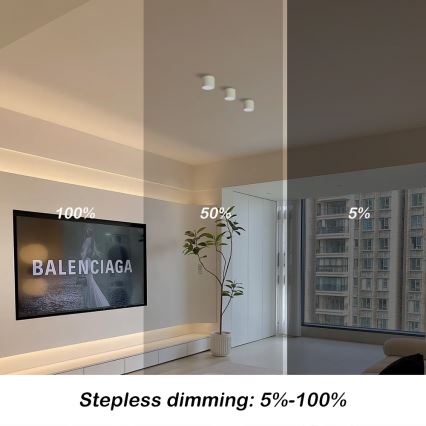 Immax NEO 07241L - LED zatemnljivo stropno svetilo RONDATE LED/18W/230V 11,5cm Wi-Fi Tuya