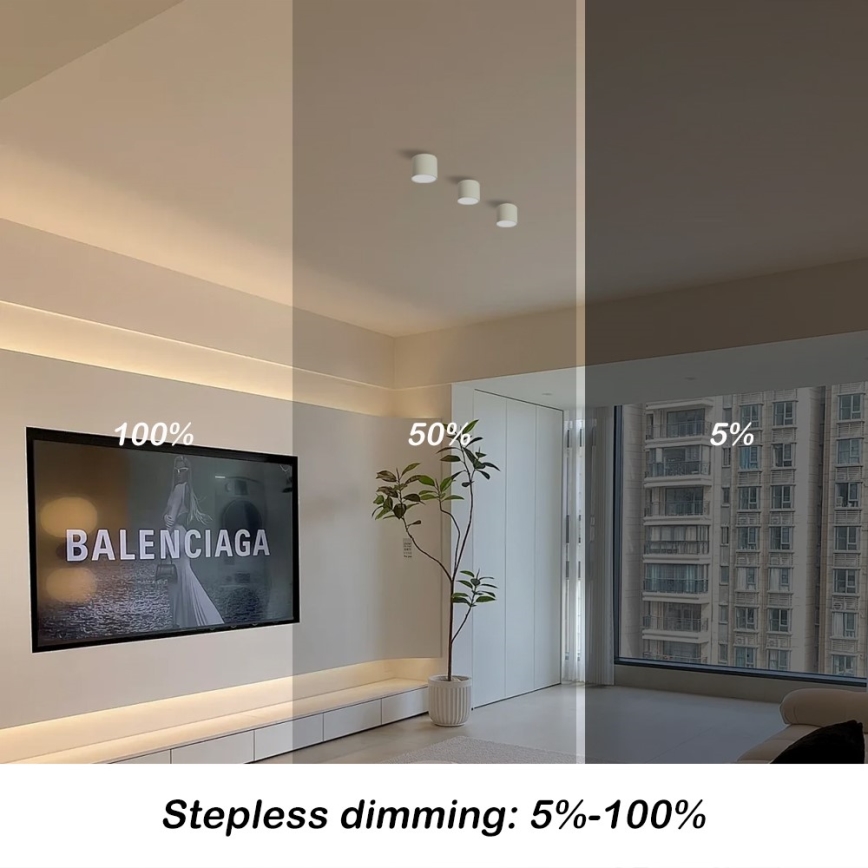 Immax NEO 07241L - LED zatemnljivo stropno svetilo RONDATE LED/18W/230V 11,5cm Wi-Fi Tuya
