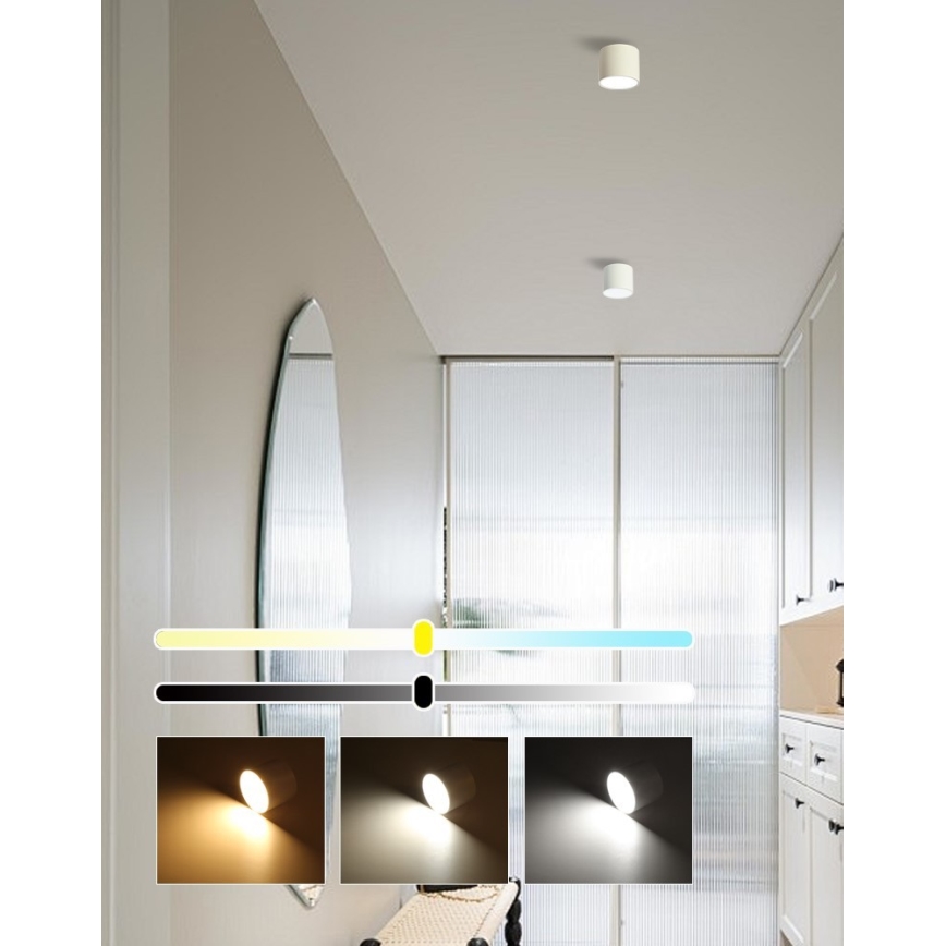 Immax NEO 07241L - LED zatemnljivo stropno svetilo RONDATE LED/18W/230V 11,5cm Wi-Fi Tuya