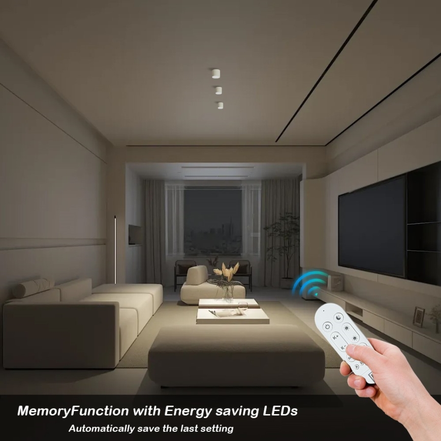 Immax NEO 07241L - LED zatemnljivo stropno svetilo RONDATE LED/18W/230V 11,5cm Wi-Fi Tuya