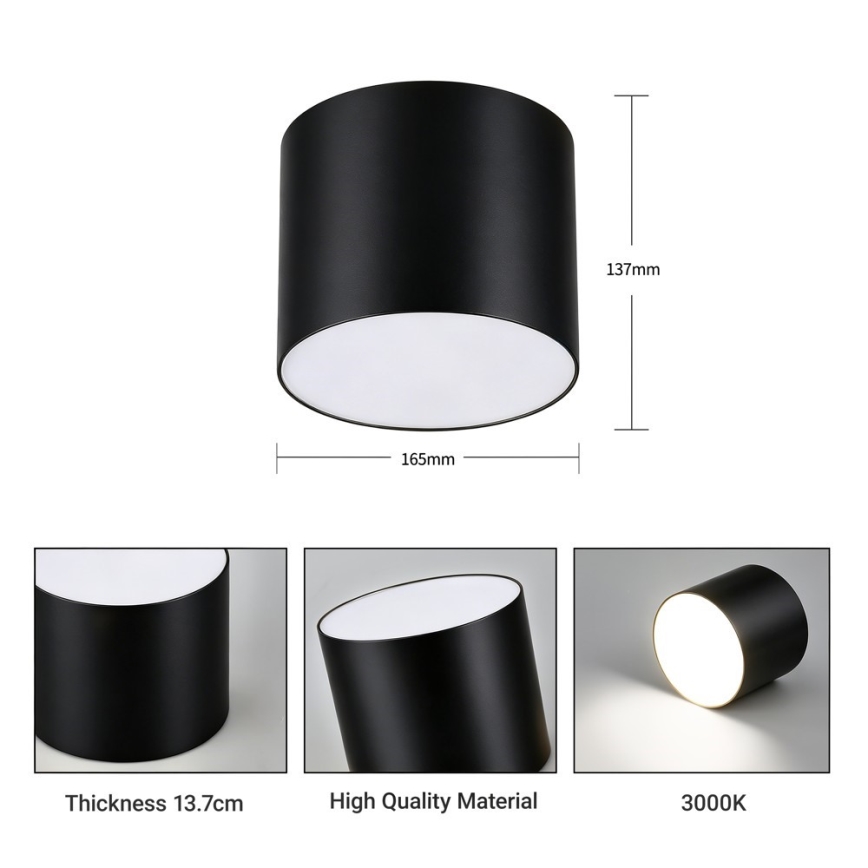 Immax NEO 07244L - LED Zatemnitvena stropna svetilka RONDATE LED/32W/230V 16,5 cm Wi-Fi Tuya