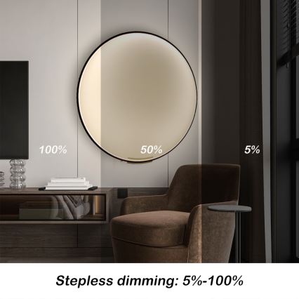 Immax NEO 07245-80 - LED Zatemnitvena stenska svetilka FINO LED/50W/230V 2700-6500K 80 cm Tuya + Daljinski upravljalnik