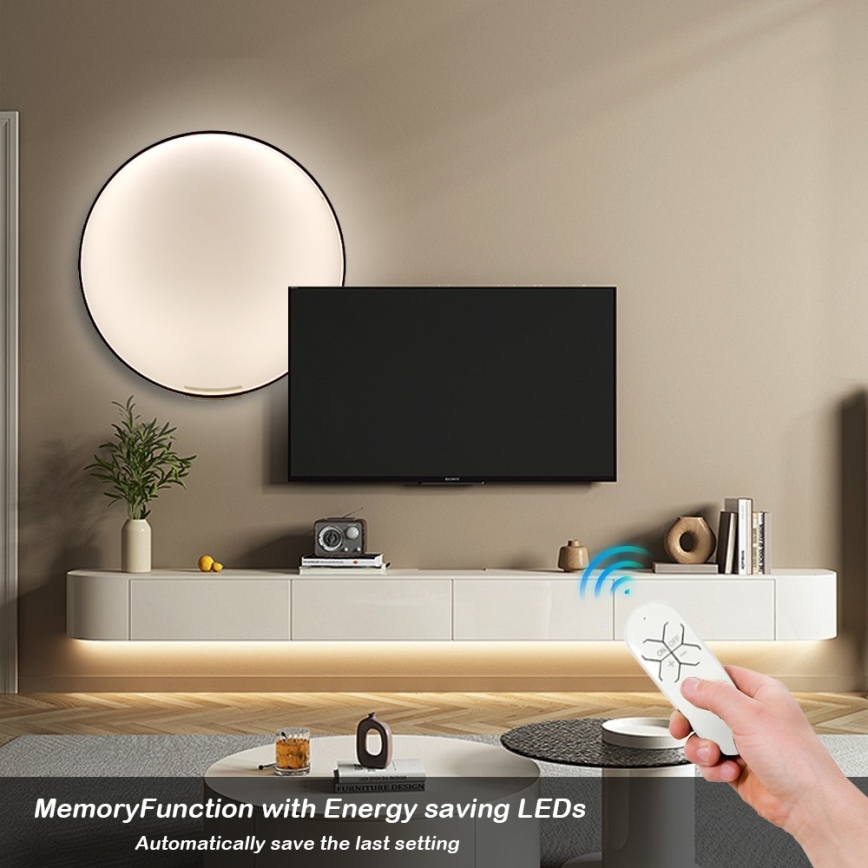 Immax NEO 07245-80 - LED Zatemnitvena stenska svetilka FINO LED/50W/230V 2700-6500K 80 cm Tuya + Daljinski upravljalnik
