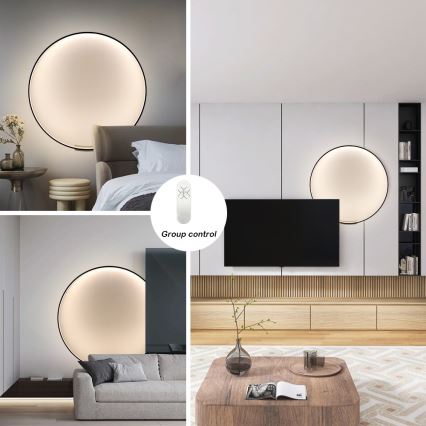 Immax NEO 07245-80 - LED Zatemnitvena stenska svetilka FINO LED/50W/230V 2700-6500K 80 cm Tuya + Daljinski upravljalnik