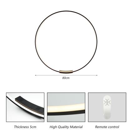 Immax NEO 07245-80 - LED Zatemnitvena stenska svetilka FINO LED/50W/230V 2700-6500K 80 cm Tuya + Daljinski upravljalnik