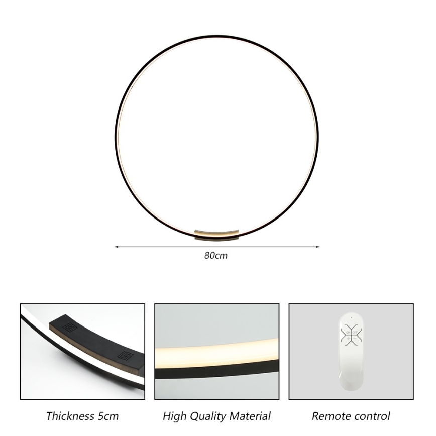 Immax NEO 07245-80 - LED Zatemnitvena stenska svetilka FINO LED/50W/230V 2700-6500K 80 cm Tuya + Daljinski upravljalnik