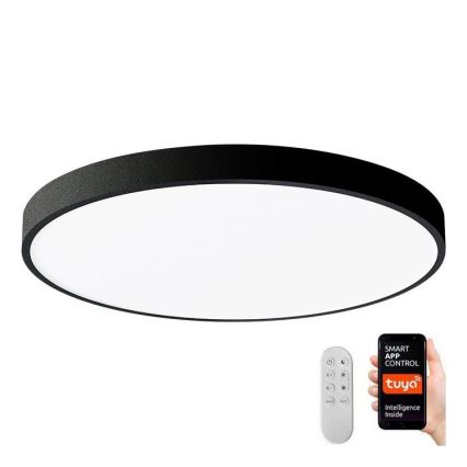 Immax NEO 07249L - LED Zatemnitvena stropna svetilka NEO LITE SEMPLICI LED/48W/230V 3000-6000K Wi-Fi Tuya črna + Daljinski upravljalnik