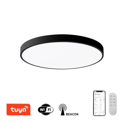 Immax NEO 07249L - LED Zatemnitvena stropna svetilka NEO LITE SEMPLICI LED/48W/230V 3000-6000K Wi-Fi Tuya črna + Daljinski upravljalnik