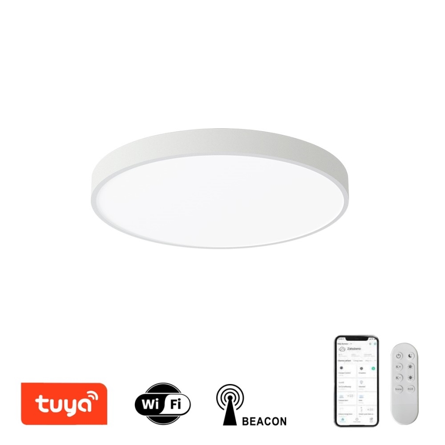 Immax NEO 07251L - LED Zatemnitvena stropna svetilka NEO LITE SEMPLICI LED/36W/230V 3000-6000K Wi-Fi Tuya bela + Daljinski upravljalnik