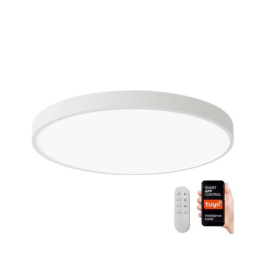 Immax NEO 07252L - LED Zatemnitvena stropna svetilka NEO LITE SEMPLICI LED/48W/230V 3000-6000K Wi-Fi Tuya bela + Daljinski upravljalnik