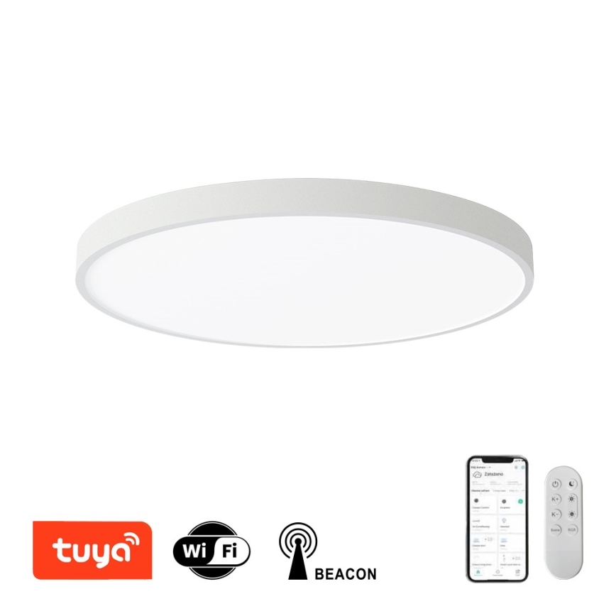 Immax NEO 07253L - LED Zatemnitvena stropna svetilka NEO LITE SEMPLICI LED/60W/230V 3000-6000K Wi-Fi Tuya bela + Daljinski upravljalnik