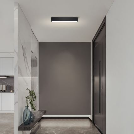 Immax NEO 07254L - LED Zatemnitvena stropna svetilka NEO LITE LUNGO LED/20W/230V 3000-6000K Wi-Fi Tuya črna + Daljinski upravljalnik