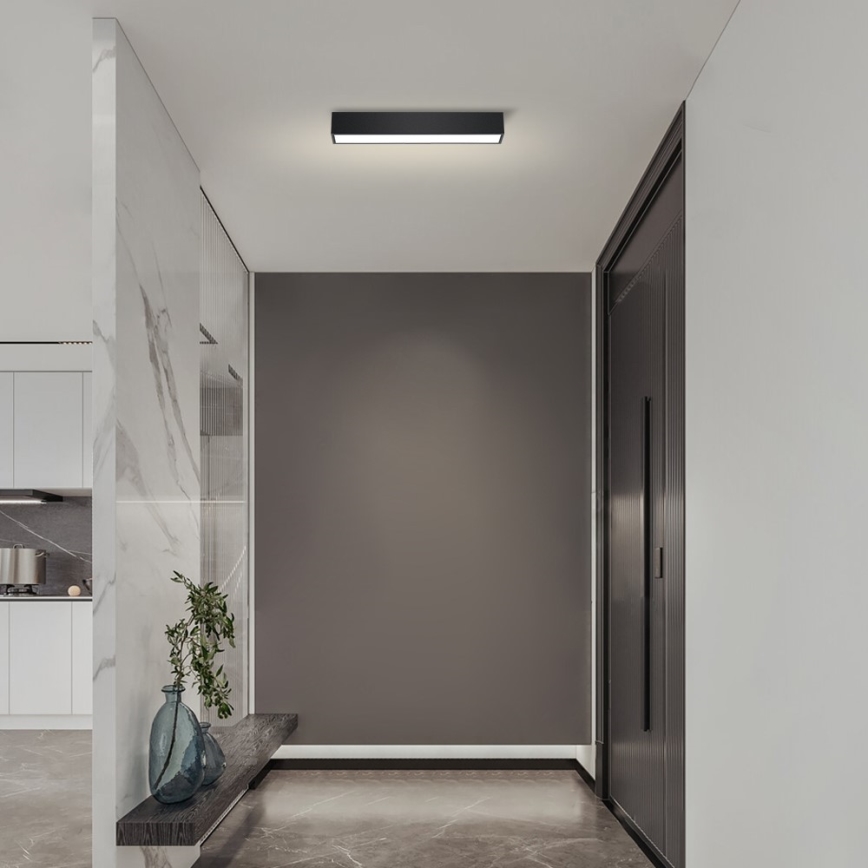 Immax NEO 07254L - LED Zatemnitvena stropna svetilka NEO LITE LUNGO LED/20W/230V 3000-6000K Wi-Fi Tuya črna + Daljinski upravljalnik