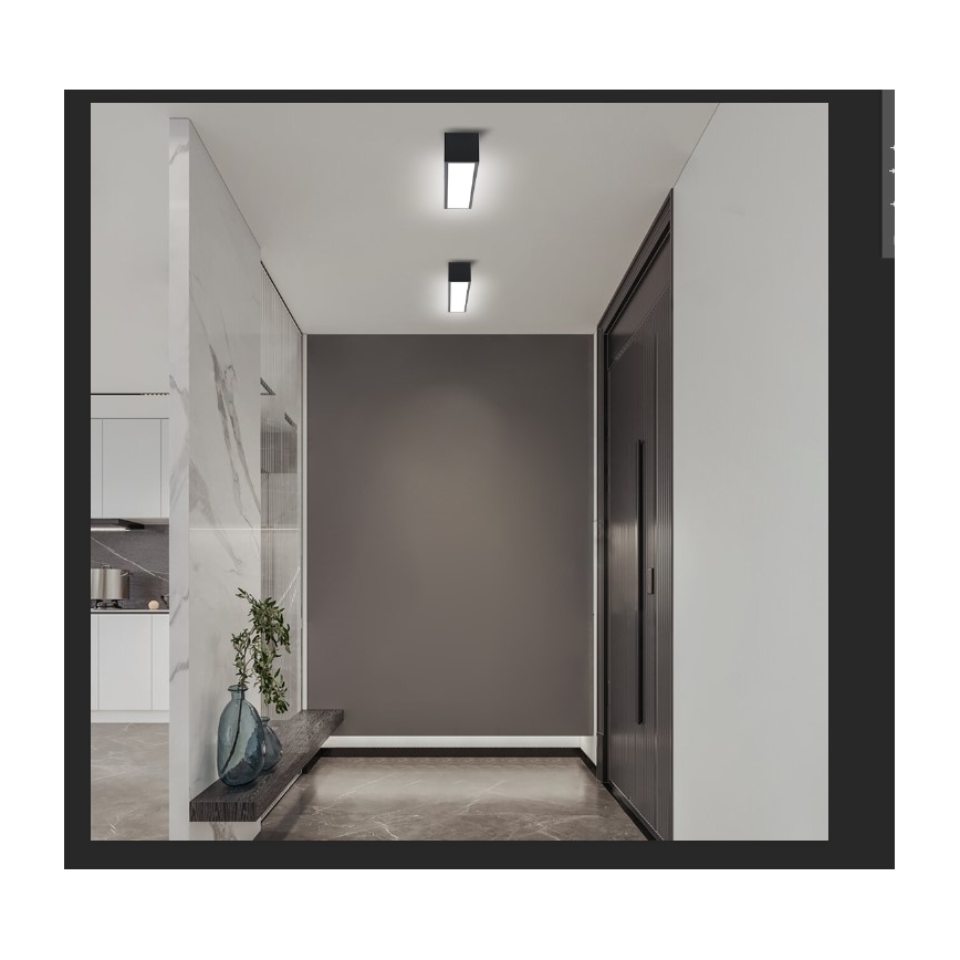 Immax NEO 07254L - LED Zatemnitvena stropna svetilka NEO LITE LUNGO LED/20W/230V 3000-6000K Wi-Fi Tuya črna + Daljinski upravljalnik