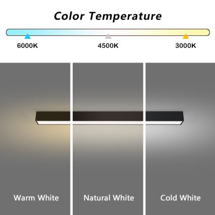 Immax NEO 07255L - LED Zatemnitvena stropna svetilka NEO LITE LUNGO LED/20W/230V 3000-6000K Wi-Fi Tuya črna + Daljinski upravljalnik