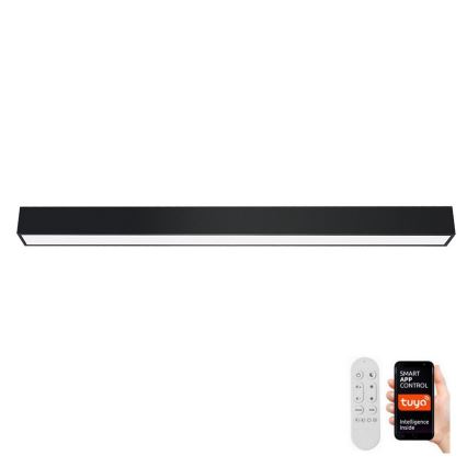 Immax NEO 07256L - LED Zatemnitvena stropna svetilka NEO LITE LUNGO LED/38W/230V 3000-6000K Wi-Fi Tuya črna + Daljinski upravljalnik