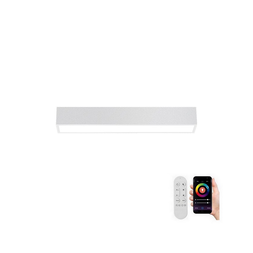 Immax NEO 07257L - LED Zatemnitvena stropna svetilka NEO LITE LUNGO LED/20W/230V 3000-6000K Wi-Fi Tuya bela + Daljinski upravljalnik