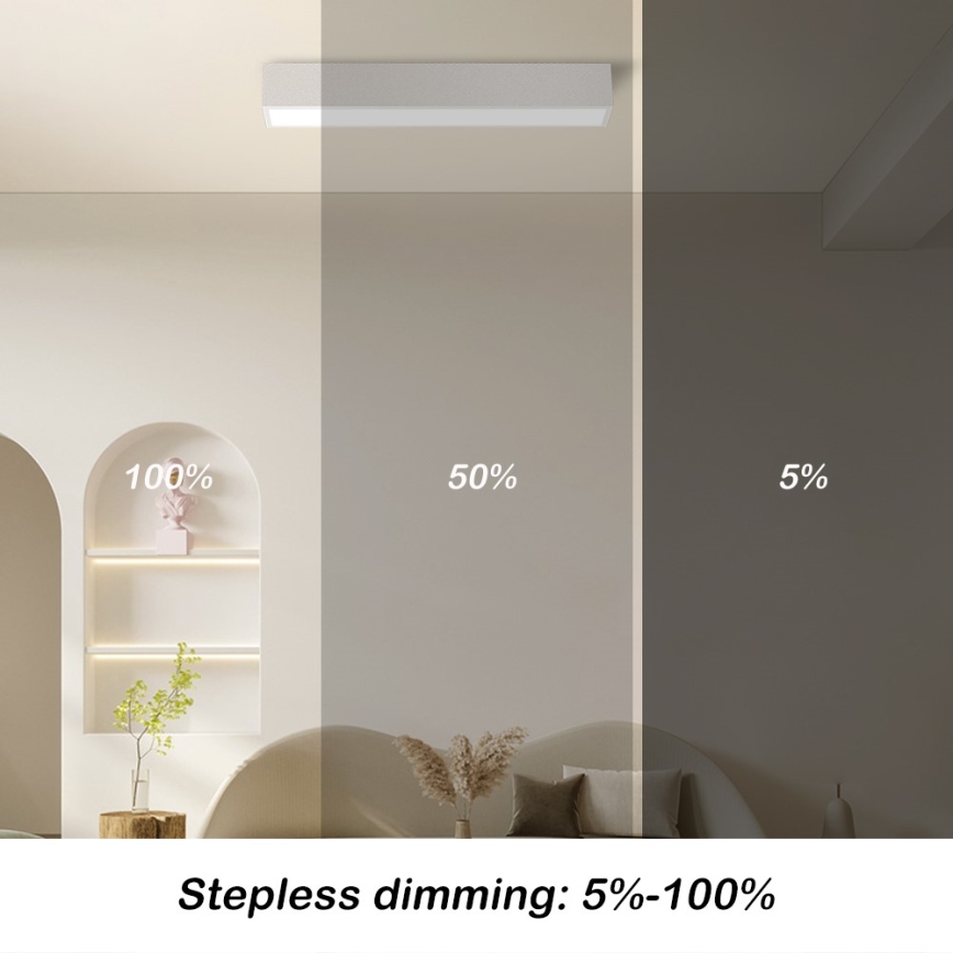 Immax NEO 07257L - LED Zatemnitvena stropna svetilka NEO LITE LUNGO LED/20W/230V 3000-6000K Wi-Fi Tuya bela + Daljinski upravljalnik