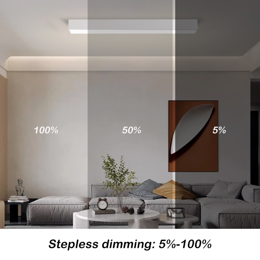 Immax NEO 07258L - LED Zatemnitvena stropna svetilka NEO LITE LUNGO LED/29W/230V 3000-6000K Wi-Fi Tuya bela + Daljinski upravljalnik