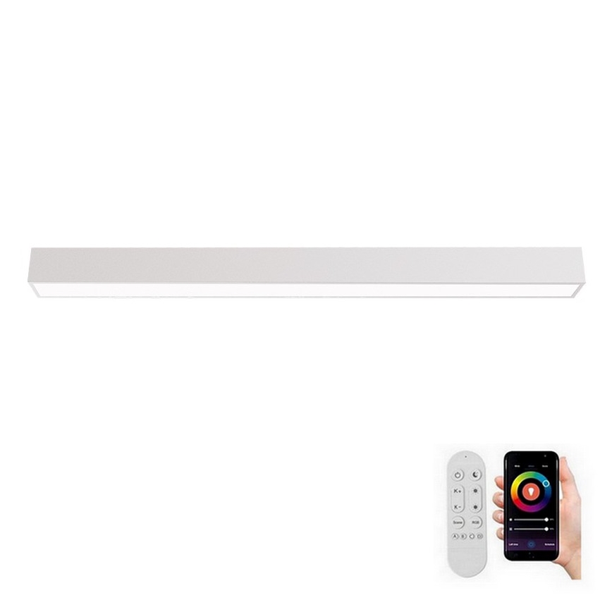 Immax NEO 07259L - LED Zatemnitvena stropna svetilka NEO LITE LUNGO LED/38W/230V 3000-6000K Wi-Fi Tuya bela + Daljinski upravljalnik