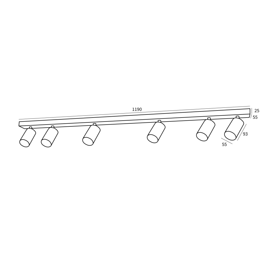 Immax NEO 07269Z - LED RGB+CCT Zatemnitveni reflektor NEO PUNTO 6xGU10/4,8W/230V Tuya