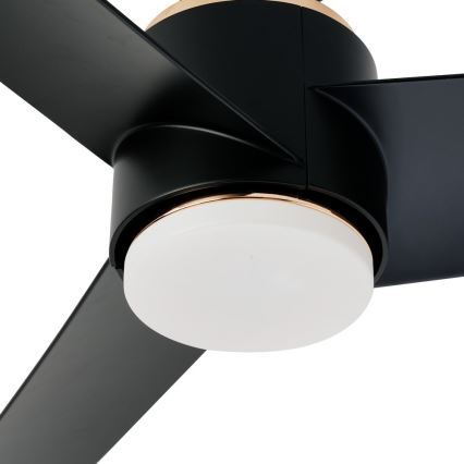 Immax NEO 07280L - LED Zatemnitveni stropni ventilator BEAUTY LED/18W/230V Wi-Fi Tuya črna + Daljinski upravljalnik
