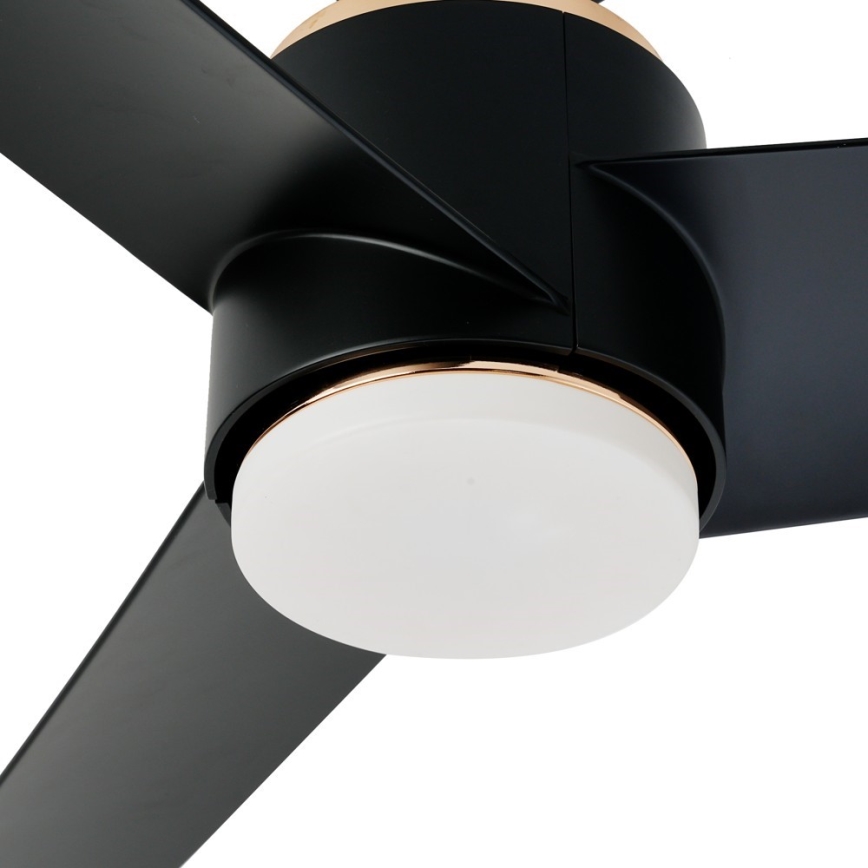 Immax NEO 07280L - LED Zatemnitveni stropni ventilator BEAUTY LED/18W/230V Wi-Fi Tuya črna + Daljinski upravljalnik