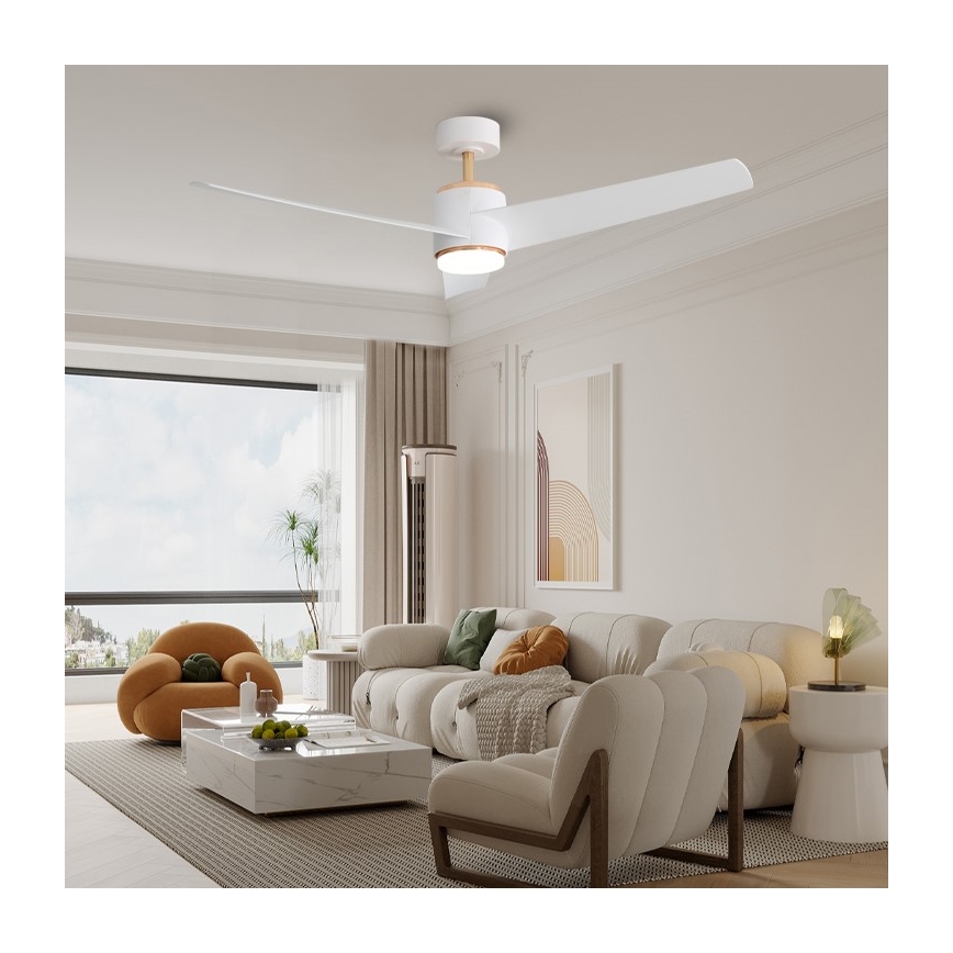 Immax NEO 07281L - LED+CCT zatemljiv stropni ventilator BEAUTY LED/18W/230V 3000/4000/6000K Wi-Fi Tuya + daljinski upravljalnik