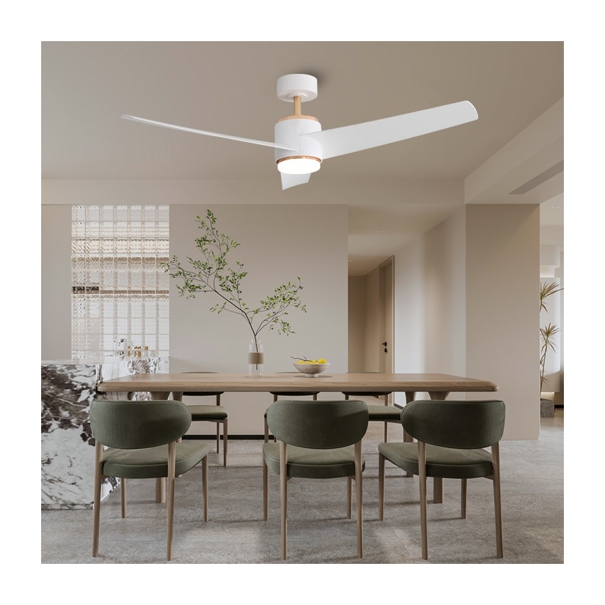Immax NEO 07281L - LED+CCT zatemljiv stropni ventilator BEAUTY LED/18W/230V 3000/4000/6000K Wi-Fi Tuya + daljinski upravljalnik