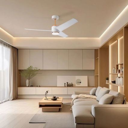 Immax NEO 07281L - LED+CCT zatemljiv stropni ventilator BEAUTY LED/18W/230V 3000/4000/6000K Wi-Fi Tuya + daljinski upravljalnik