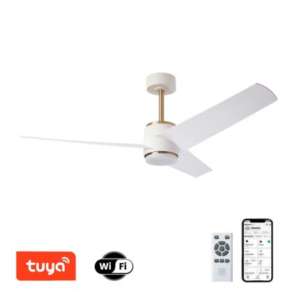 Immax NEO 07281L - LED+CCT zatemljiv stropni ventilator BEAUTY LED/18W/230V 3000/4000/6000K Wi-Fi Tuya + daljinski upravljalnik