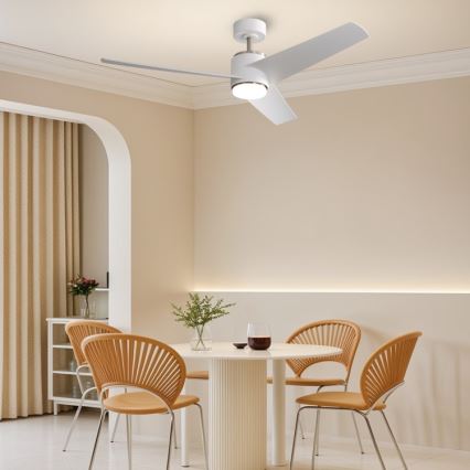 Immax NEO 07282L - LED+CCT zatemljiv stropni ventilator BEAUTY LED/18W/230V 3000/4000/6000K Wi‑Fi Tuya, premer 132 cm + daljinski upravljalnik