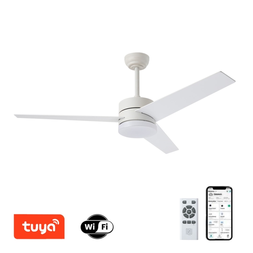 Immax NEO 07284L - LED+CCT Zatemnjevalni stropni ventilator VARIABLE LED/24W/230V 3000/4000/6000K Wi-Fi Tuya + daljinski upravljalnik
