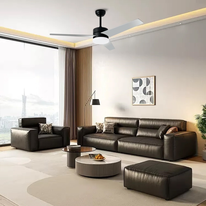 Immax NEO 07285L - LED+CCT Zatemnjevalni stropni ventilator VARIABLE LED/24W/230V 3000/4000/6000K Wi-Fi Tuya premer 132 cm + daljinski upravljalnik