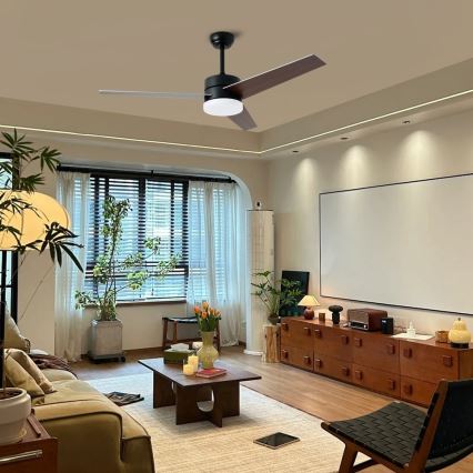 Immax NEO 07285L - LED+CCT Zatemnjevalni stropni ventilator VARIABLE LED/24W/230V 3000/4000/6000K Wi-Fi Tuya premer 132 cm + daljinski upravljalnik