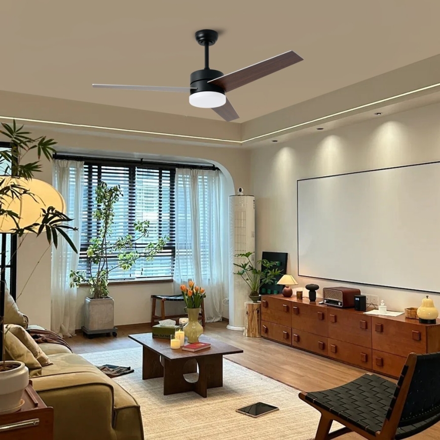 Immax NEO 07285L - LED+CCT Zatemnjevalni stropni ventilator VARIABLE LED/24W/230V 3000/4000/6000K Wi-Fi Tuya premer 132 cm + daljinski upravljalnik