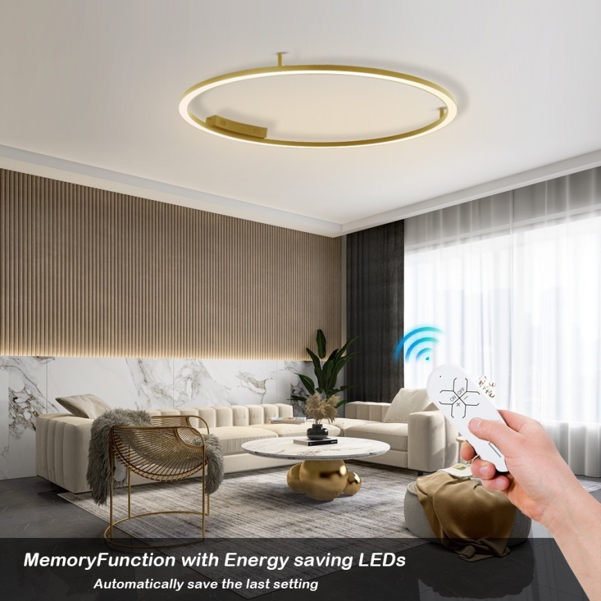 Immax NEO 07290-120G - LED+CCT Zatemnljivo stropno svetilo FINO LED/55W/230V 2700-6500K Tuya premer 120 cm + daljinski upravljalnik