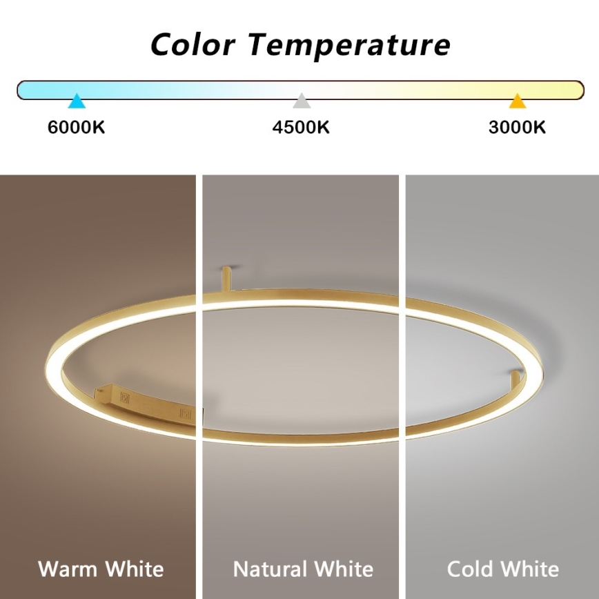 Immax NEO 07290-120G - LED+CCT Zatemnljivo stropno svetilo FINO LED/55W/230V 2700-6500K Tuya premer 120 cm + daljinski upravljalnik