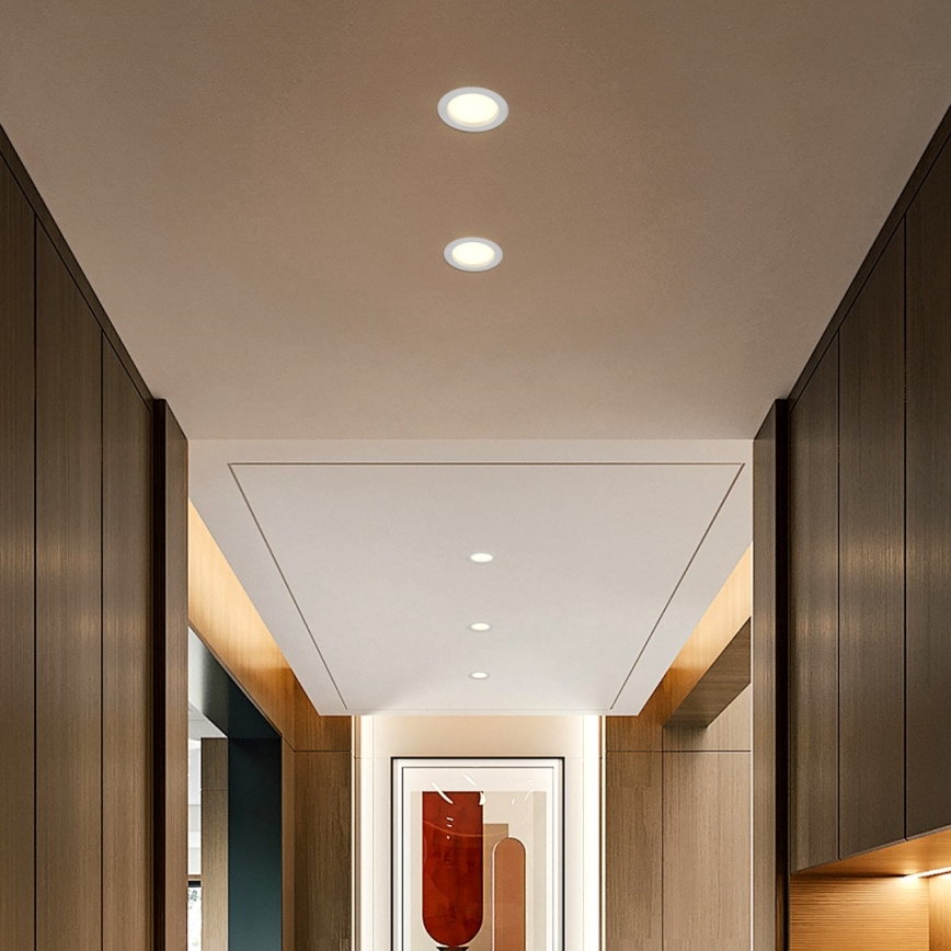 Immax NEO 07294L - LED zatemnljivo vgradno stropno svetilo DOWN LED/12W/230V Wi-Fi, Tuya, premer 12 cm bela