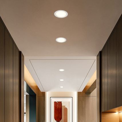 Immax NEO 07294L - Zatemnjiva vgradna LED stropna svetilka DOWN, 36 W, 230 V, Wi‑Fi, premer 23 cm, bela