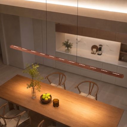 Immax NEO 07309L - zatemljiv LED lestenec na vrvici s senzorjem MADEIRA LED/37W/230V 157 cm oreh
