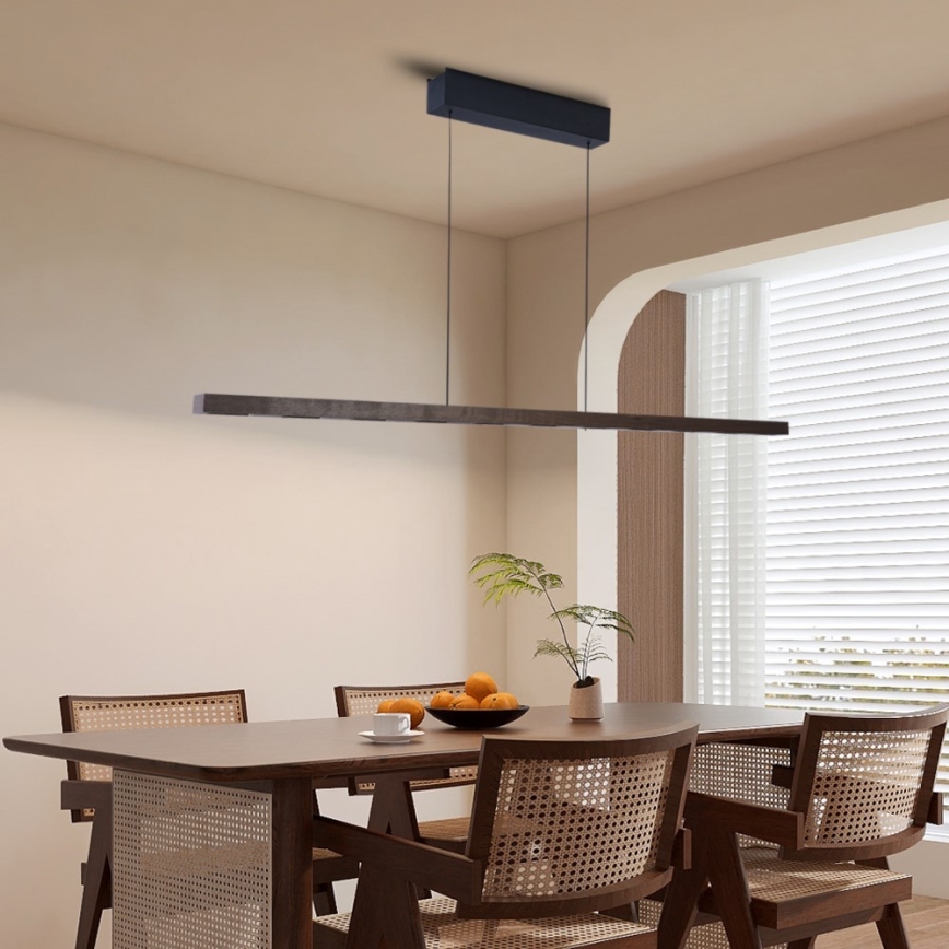 Immax NEO 07309L - zatemljiv LED lestenec na vrvici s senzorjem MADEIRA LED/37W/230V 157 cm oreh