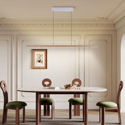 Immax NEO 07310L - LED zatemljiv viseči lestenec na kablu s senzorjem MADEIRA LED/37W/230V 157 cm jasen