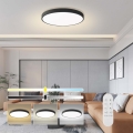 Immax NEO 07313L - zatemnjevalno stropno LED svetilo SEMPLICI LED/96W/230V premer 80 cm Wi-Fi Tuya črna + daljinski upravljalnik