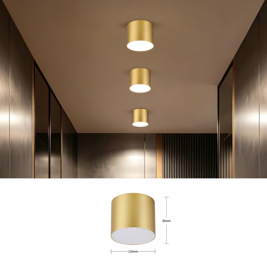 Immax NEO 07317L - zatemnljiva LED stropna svetilka RONDATE LED/18W/230V, premer 11,5 cm, Wi-Fi Tuya, zlata
