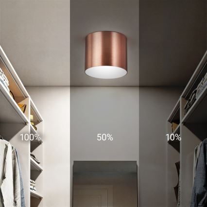 Immax NEO 07319L - LED stropna svetilka z zatemnitvijo RONDATE LED/18W/230V premer 11,5 cm Wi‑Fi Tuya rožnato zlata