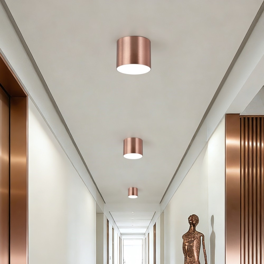 Immax NEO 07319L - LED stropna svetilka z zatemnitvijo RONDATE LED/18W/230V premer 11,5 cm Wi‑Fi Tuya rožnato zlata