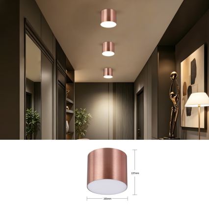 Immax NEO 07320L - LED zatemnjevalna stropna svetilka RONDATE LED/32W/230V premer 16,5 cm Wi-Fi Tuya rožnato zlata